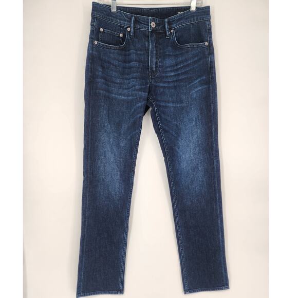 Bonobos Men's Dark Wash Denim Blue Jeans Men’s Size 32x32 - Picture 2 of 10